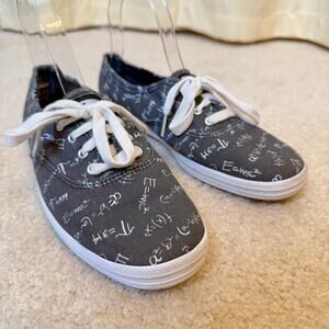 Keds Champion Sneaker science math print shoe size 8